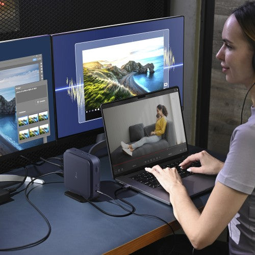 j5create JCD3196 Type-C Dock Dual 4K HDMI™, Black