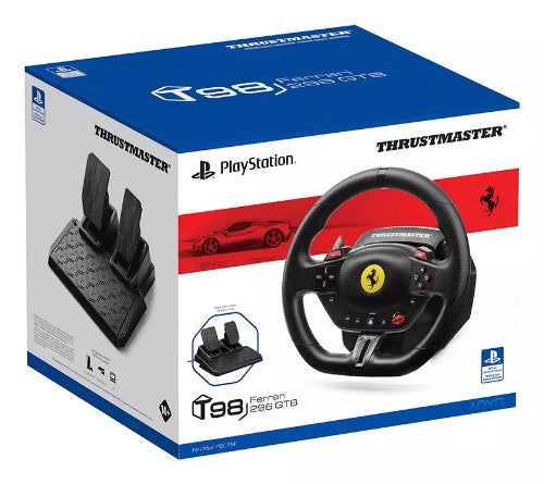 Thrustmaster T98-P FERRARI 296 GTB Black Steering wheel + Pedals PC, PlayStation 4, PlayStation 5