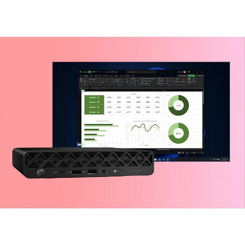 HP ProDesk 4 Mini G1i AI Intel Core Ultra 7 265T 16 GB DDR5-SDRAM 512 GB SSD Windows 11 Pro Mini PC AI PC Black