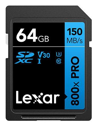Lexar High-Performance 800xPRO 64 GB SDXC UHS-I Class 10