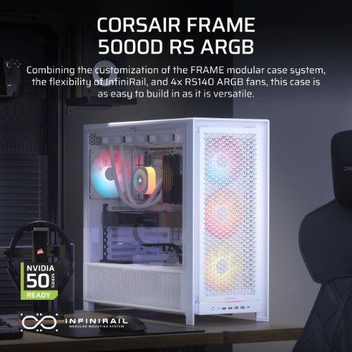 Corsair FRAME 5000D RS ARGB Midi Tower White