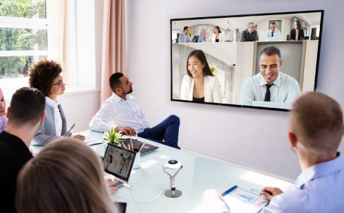 j5create JVCU360 360° All Around Webcam, 1080p Video Capture Resolution, White and Black