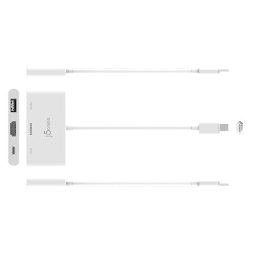 j5create JCA399 USB-C® to HDMI™ 4K144Hz & USB™ 3.2 with Power Delivery 100W, Black