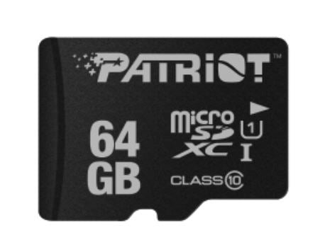 Patriot Memory PSF64GMDC10 memory card 64 GB MicroSDXC UHS-I Class 10