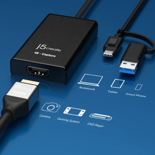 j5create JVA11-N 4K HDMI™ Capture Adapter