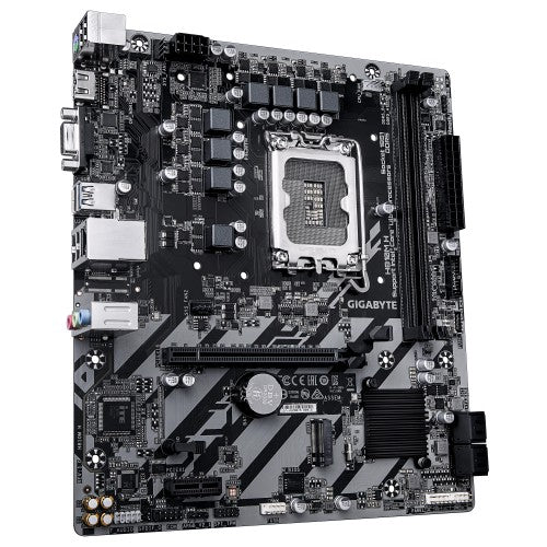 GIGABYTE H810M H Motherboard - Intel Core Ultra (Series 2) CPUs, 4+1+2 Phases VRM, up to 6400MHz DDR5, 1xPCIe 4.0 M.2, 1GbE LAN, USB 3.2 Gen 1