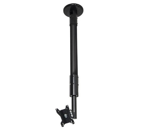B-Tech Flat Screen Ceiling / Desk Mount with Tilt & Swivel (VESA 100) - 1m Ø50mm Pole