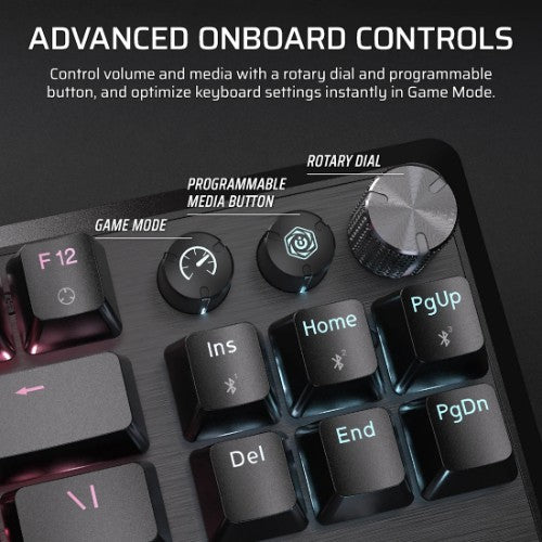 Corsair K70 CORE TKL keyboard Gaming USB + RF Wireless + Bluetooth QWERTY UK English Black