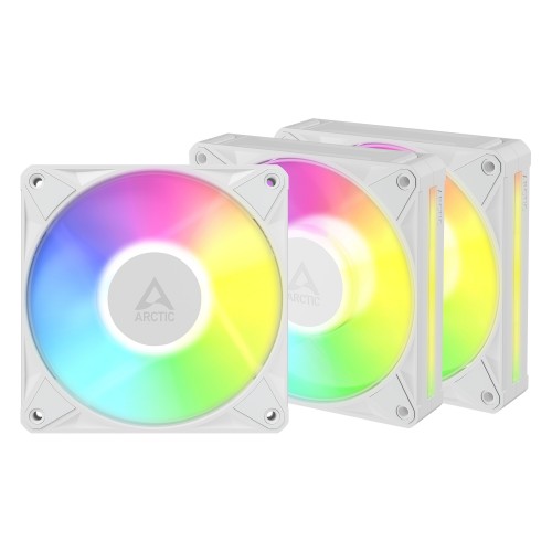 ARCTIC BioniX P12 A-RGB (White) – 3 Pack 120 mm PWM Fan with Daisy Chain