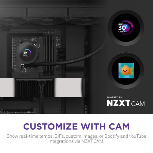 NZXT Kraken Plus 360 Processor All-in-one liquid cooler 12 cm Black