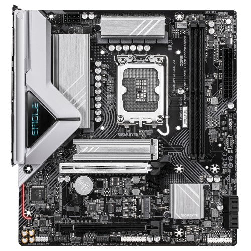 GIGABYTE B860M EAGLE V2 Motherboard - Intel Core Ultra Series CPUs, 6+1+2 Phases VRM, up to 9066MHz DDR5, 1xPCIe 5.0 + 1xPCIe 4.0 M.2, 2.5GbE LAN, USB 3.2 Gen 1
