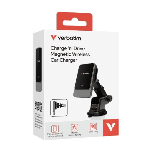 Verbatim Charge 'n' Drive Magnetic Wireless Car Charger