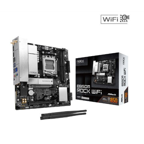 Asrock B850M Rock WiFi AMD B850 Socket AM5 micro ATX