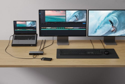 Targus HDTB4D-EU laptop dock/port replicator Docking Thunderbolt 4 Grey