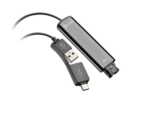 Poly DA75 USB to QD Black Adapter TAA