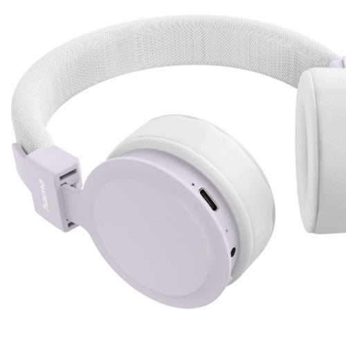 Hama Freedom Lit III Headset Wireless Head-band Calls/Music USB Type-C Bluetooth Lilac, White
