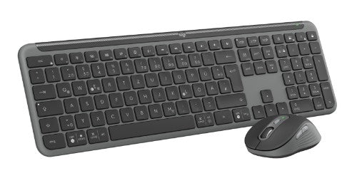 Logitech 920-012504 keyboard Mouse included Office RF Wireless + Bluetooth QWERTZ German Graphite