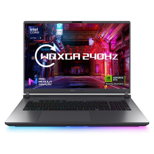 ASUS ROG Strix G18 G815LP-S9005W Intel Core Ultra 9 275HX Laptop 45.7 cm (18") WQXGA 32 GB DDR5-SDRAM 1 TB SSD NVIDIA GeForce RTX 5070 Wi-Fi 7 (802.11be) Windows 11 Home Black, Grey