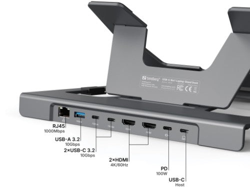 Sandberg USB-C 8in1 Laptop Stand Dock