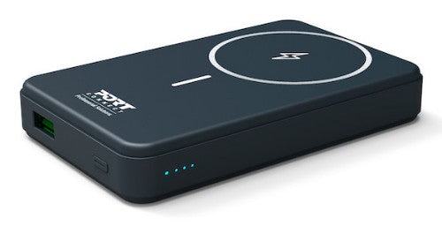 Port Designs 907005 power bank Lithium Polymer (LiPo) 10000 mAh Wireless charging Black