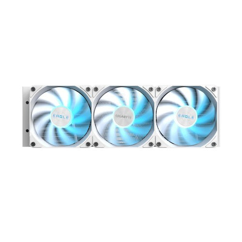 GIGABYTE EAGLE 360 ICE Liquid CPU Cooler - 3x120mm ARGB Fans, full-color LCD, DAISY-CHAIN, Intel LGA 1851 and AMD AM5 Compatible