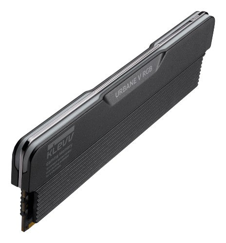 Klevv 32GB (2X16GB) 6400MHz CL30 DDR5 GAMING RAM MODULE 30-38-38-78 1.35V URBANE V RGB BLACK KIT