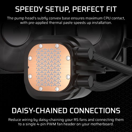 Corsair Nautilus 360 RS Motherboard All-in-one liquid cooler Black