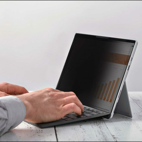 StarTech.com 4-Way 12.4in Surface Laptop Go 1/2/3 Privacy Screen Filter, Portrait/Landscape, Touch-Enabled, +/- 30 Deg. View, Blue Light Reduction, Matte Finish