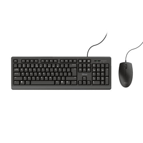 Trust TKM-250 keyboard Mouse included Universal USB QWERTY UK English Black