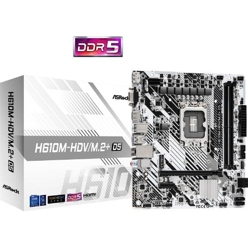 Asrock H610M-HDV/M.2+ D5 Intel H610 LGA 1700 micro ATX