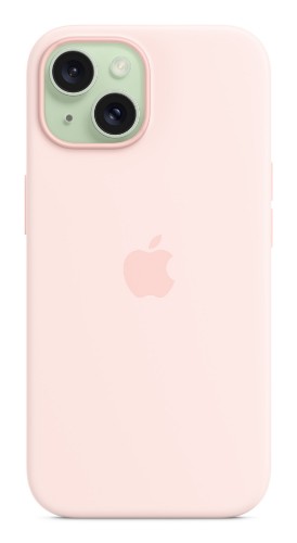 Apple iPhone 15 Silicone Case with MagSafe - Light Pink