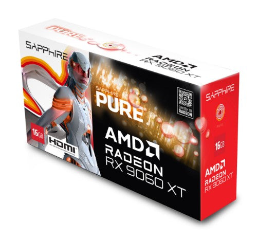 Sapphire PURE AMD Radeon RX 9060 XT GPU 16 GB GDDR6