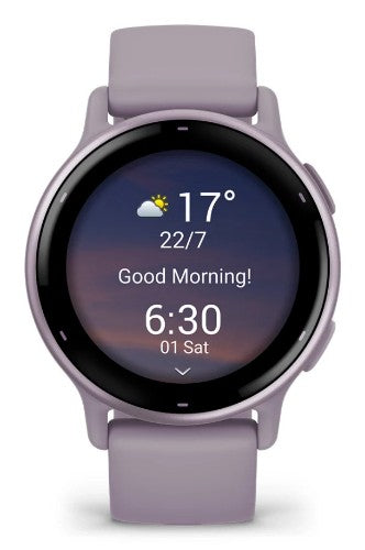 Garmin Vivoactive 5 3.05 cm (1.2") AMOLED Digital 390 x 390 pixels Touchscreen Violet Wi-Fi GPS (satellite)