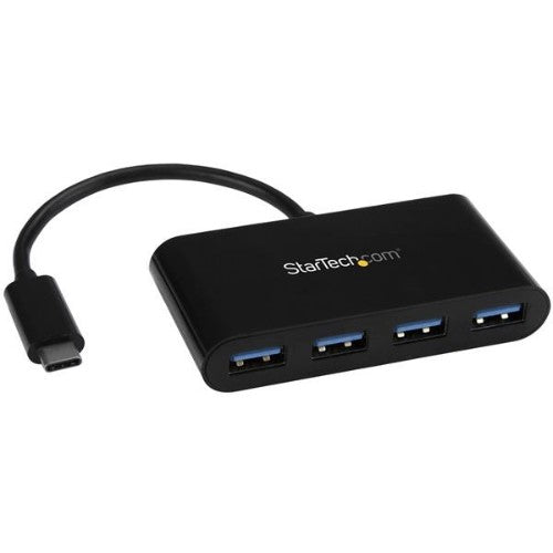 StarTech.com 4-Port USB-C Hub - USB-C to 4x USB-A - USB 3.0 Hub - Bus Powered~4-Port USB-C Hub - USB-C to 4x USB-A - USB 3.0 Hub - 5Gbps - Bus Powered