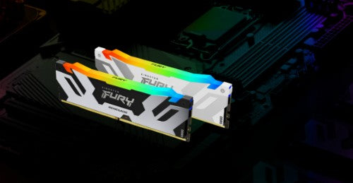 Kingston Technology FURY 32GB 6400MT/s DDR5 CL32 DIMM Renegade RGB White XMP