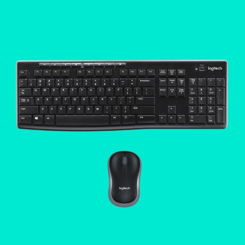 Logitech 920-004508 keyboard Mouse included Home RF Wireless QWERTY US International Black