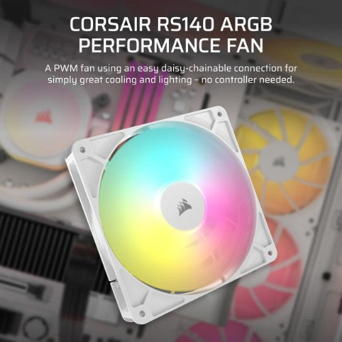 Corsair RS140 ARGB Computer case Fan 14 cm White 1 pc(s)