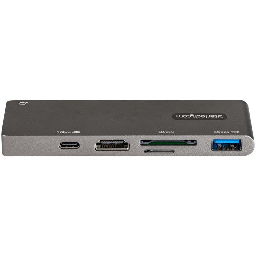 StarTech.com USB C Multiport Adapter for MacBook Pro/Air - USB Type-C to 4K HDMI, 100W Power Delivery Pass-through, SD/MicroSD Slot, 2-Port USB 3.0 Hub - Portable USB-C Mini Dock