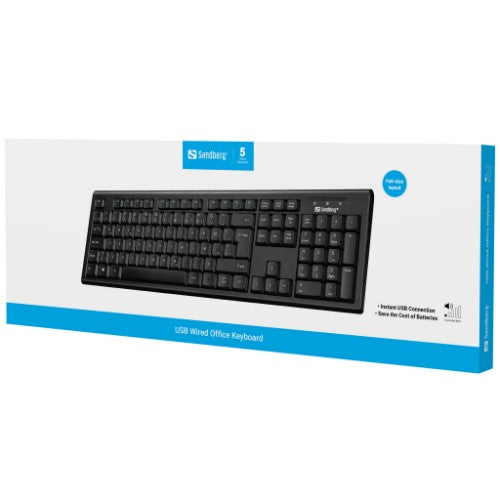 Sandberg USB Wired Office Keyboard ICE