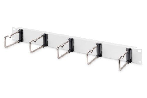 Digitus Cable Management Panel with Steel Rings for 482.6 mm (19") Cabinets, 1U