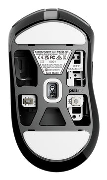 PULSAR X3 CrazyLight mouse Gaming Right-hand RF Wireless + USB Type-C Optical 32000 DPI