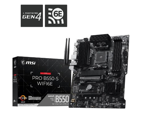 MSI PRO B550-S WIFI6E motherboard AMD B550 Socket AM4 ATX