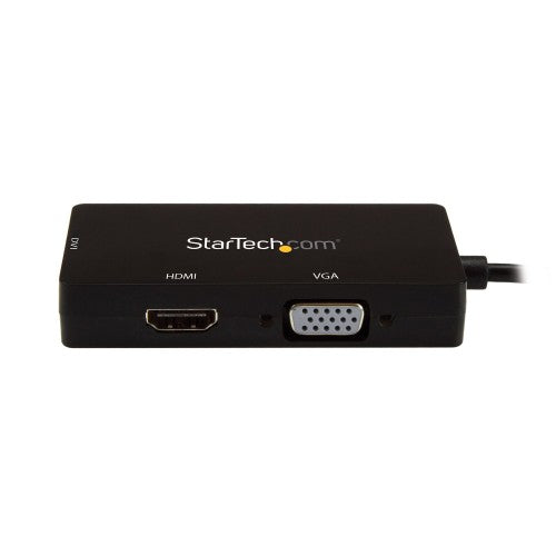 StarTech.com USB-C Multiport Video Adapter - 3-in-1 - 4K 30Hz - Black