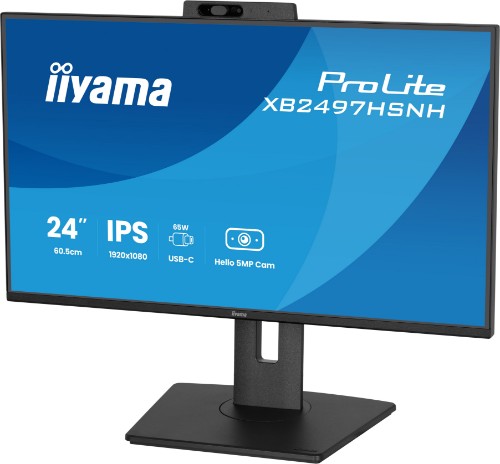 iiyama ProLite XB2497HSNH-B1 24IN IPS LCD 4MS 1920X1080 350CD/M2 HDMI/DP/USB 2 computer monitor 60.5 cm (23.8") 1920 x 1080 pixels Full HD Black