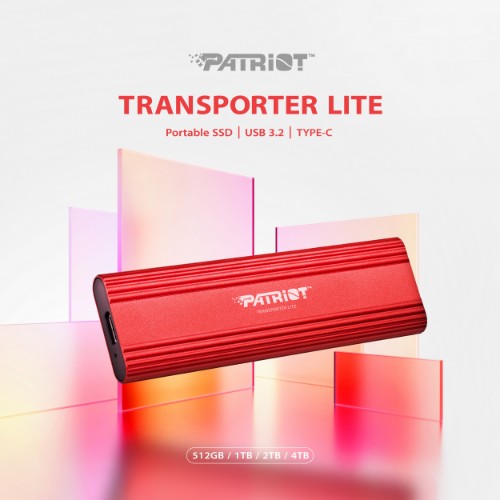 Patriot Memory Transporter Lite 1 TB USB Type-C 3.2 Gen 2 (3.1 Gen 2) Red