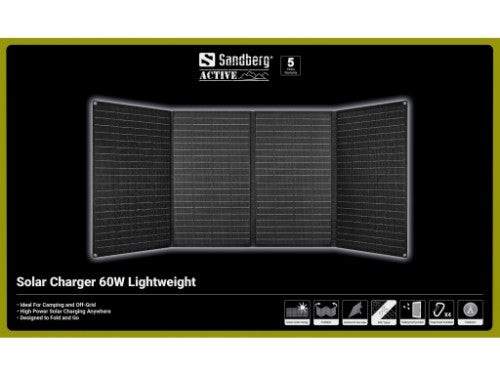 Sandberg Solar Charger 60W Lightweight