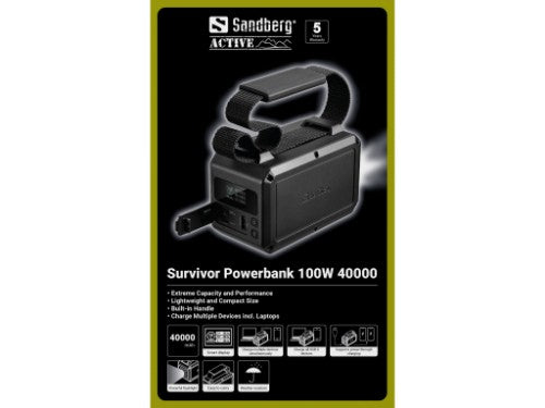 Sandberg Survivor Powerbank 100W 40000