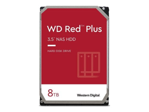 Western Digital Red Plus internal hard drive 8 TB 5640 RPM 256 MB 3.5" Serial ATA III