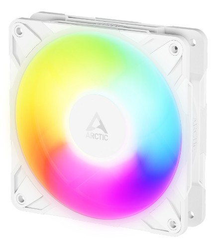 ARCTIC Freezer P12 Pro Reverse A-RGB (White) - 3 Pack - 120 mm A-RGB PWM Fan with Cable Splitter