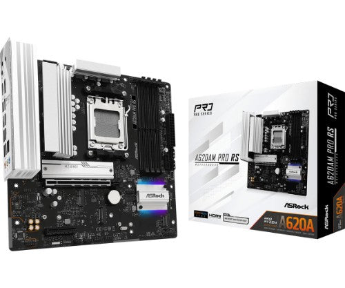 Asrock A620AM Pro RS AMD A620A Socket AM5 micro ATX
